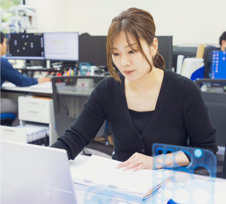 仕事の様子